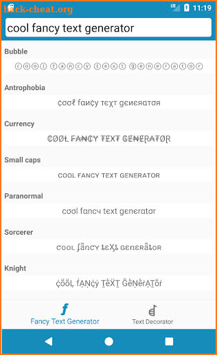 Cool Fancy Text Generator - Stylish Text Fonts screenshot