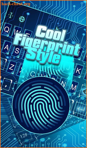 Cool Fingerprint Style Keyboard Theme screenshot