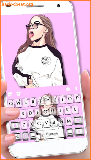 Cool Girl Swag Keyboard Theme screenshot