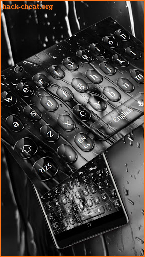 Cool Glossy Black Glass Keyboard screenshot