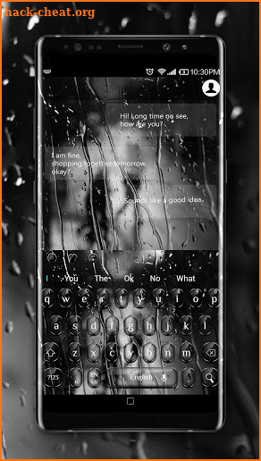 Cool Glossy Black Glass Keyboard screenshot