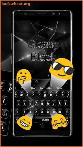 Cool Glossy Black Keyboard screenshot