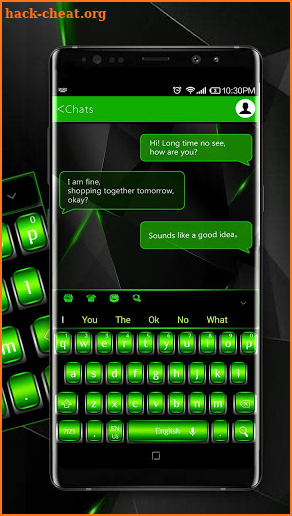 Cool Green Keyboard screenshot