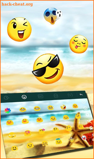 Cool Holiday Vacation Summer Beach Keyboard Theme screenshot