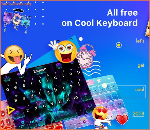 Cool Keyboard-Emoji, GIFs, Wallpapers screenshot
