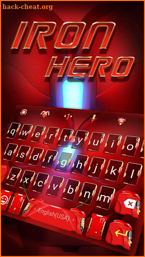Cool Keyboard Theme for Red Iron Hero screenshot