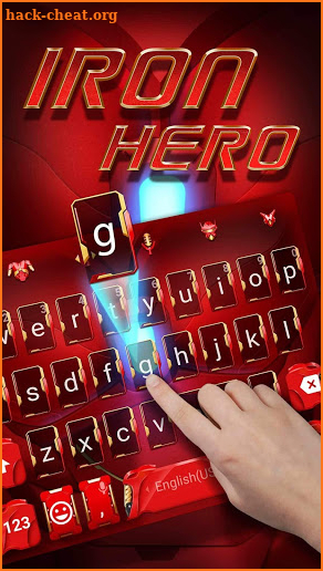 Cool Keyboard Theme for Red Iron Hero screenshot