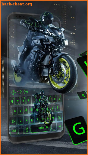 Cool motorcycle rider keyboard screenshot