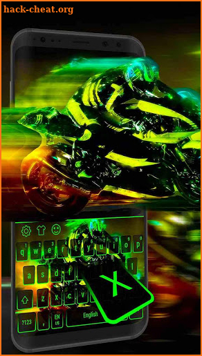 Cool Motorcyclist Keyboard screenshot