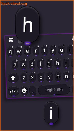 Cool Neon SMS Keyboard Background screenshot