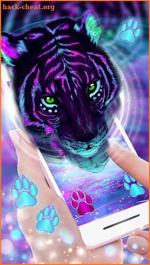 Cool Neon Tiger 3D Live Lock Screen Wallpapers screenshot