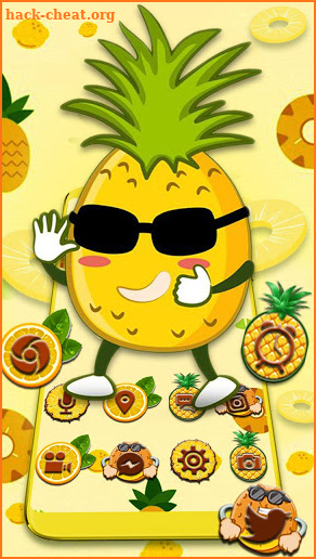 Cool Pineapple Themes 3D Wallpapers screenshot