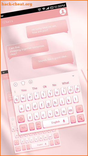 Cool Pink Gold Keyboard screenshot
