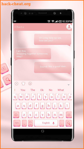Cool Pink Gold Keyboard screenshot
