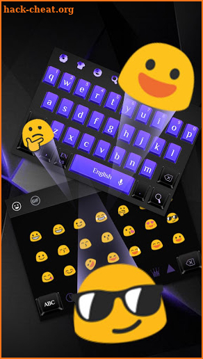 Cool Purple Keyboard screenshot
