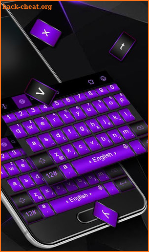 Cool Purple Keyboard Theme screenshot