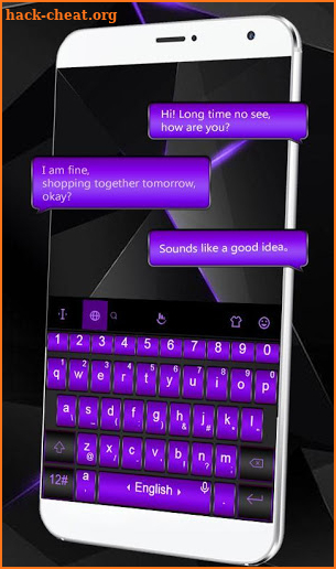 Cool Purple Keyboard Theme screenshot
