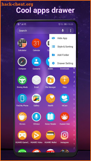 Cool Q Launcher for Android™ 10 launcher UI, theme screenshot