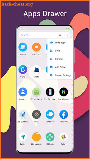 Cool R Launcher, launcher for Android™ 11 UI theme screenshot