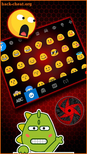 Cool Red Sharingan Keyboard Theme screenshot