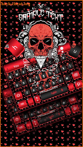 Cool Skull Keyboard Theme screenshot