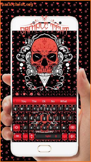 Cool Skull Keyboard Theme screenshot