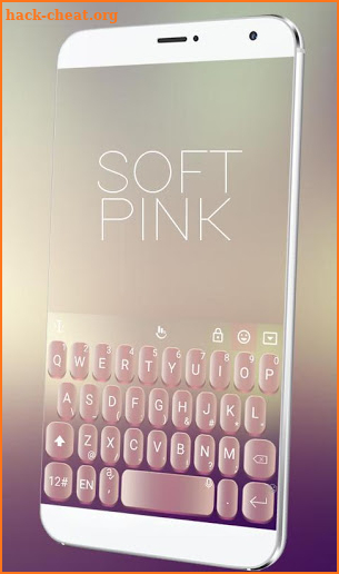 Cool Soft Pink Keyboard Theme screenshot