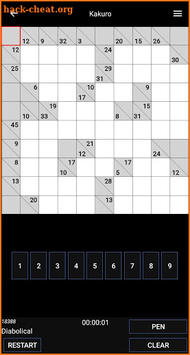 Cool Sudoku, Killer,  Kakuro, Hitori, Nurikabe ++ screenshot