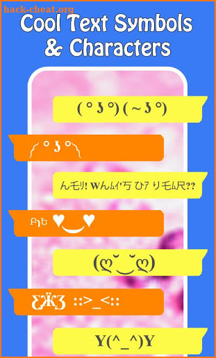 Cool Text Symbol & Characters – Kaomoji Emoticons screenshot