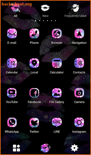 Cool Wallpaper Galaxy Lips Theme screenshot