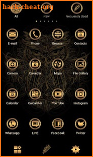Cool Wallpaper Golden Owl Theme screenshot