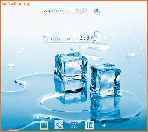 Cool Wallpaper Ice Cubes Theme screenshot