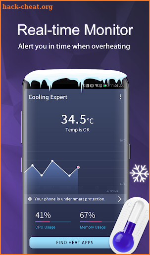 Cooling Expert -❄️Cool down CPU & 📳Optimize Phone screenshot