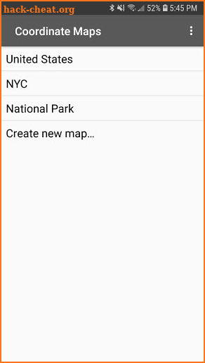 Coordinate Maps screenshot