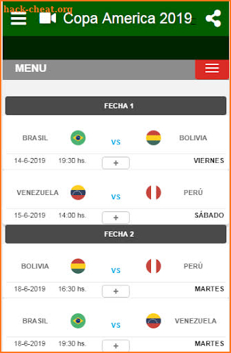 Copa América screenshot