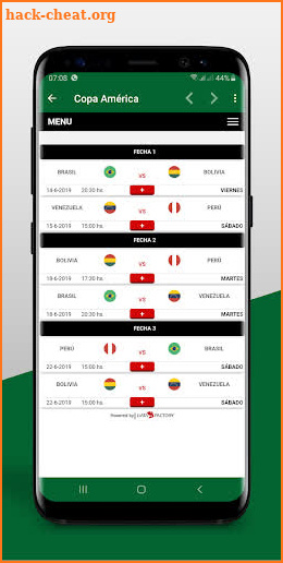 🏆 Copa América 2019 - Football Mobile TV screenshot