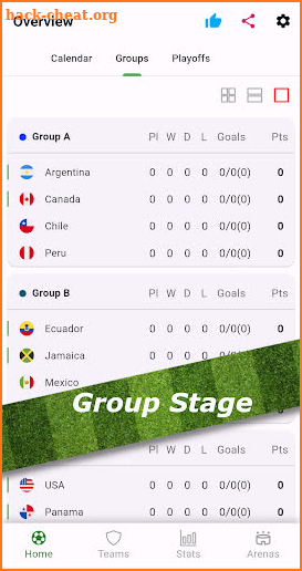 Copa America 2024 Schedule screenshot