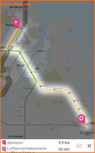 Copenhagen Rail Map screenshot