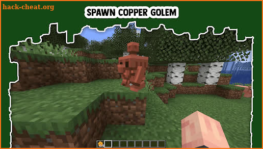 Copper golem MCPE mod screenshot