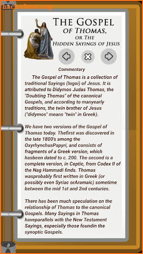 Coptic Gospel of Thomas screenshot