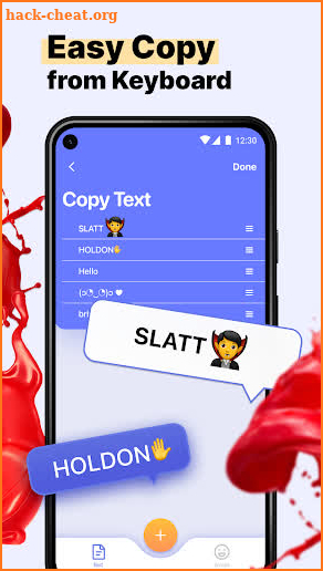 Copy and Paste Keyboard: Auto Paste Text & Emojis screenshot