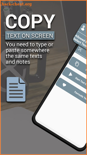Copy Text on Screen: Copy text to clipboard screenshot