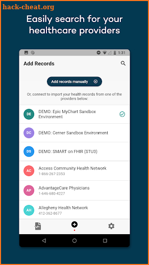 Coral Health Records screenshot