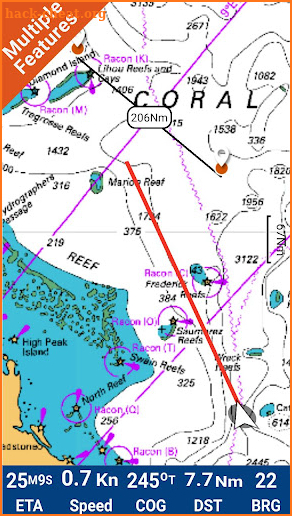 Coral Sea GPS Nautical Charts screenshot