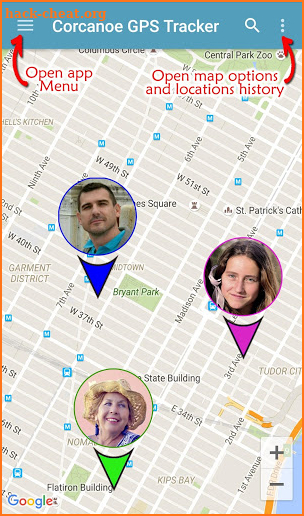 Corcanoe GPS Tracker Locator screenshot