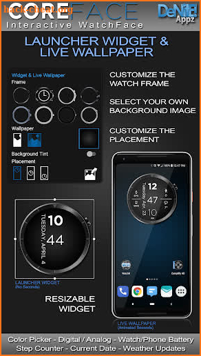 Core Face HD Watch Face Widget & Live Wallpaper screenshot