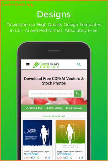 CorelDraw Design : Free CDR templates screenshot