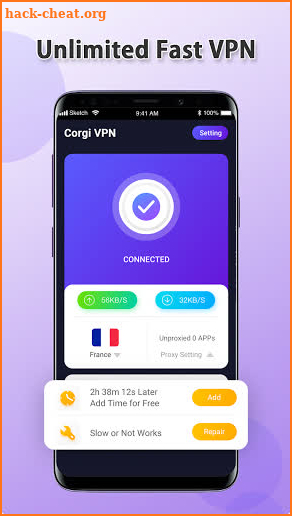 Corgi VPN screenshot