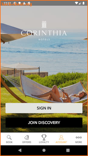 Corinthia Hotels screenshot