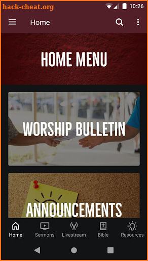 Cornerstone Baptist Church screenshot
